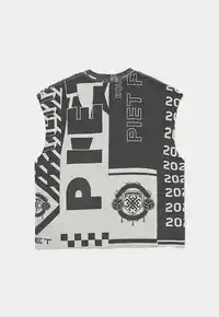 Regata PIET Scarves Raw Edge Oversized Black White – Farmers League - imagem 2