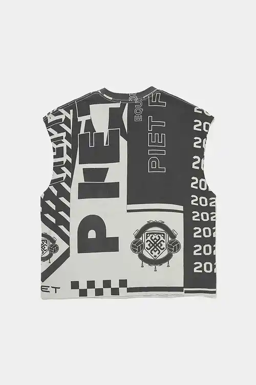 Regata PIET Scarves Raw Edge Oversized (Black/White)