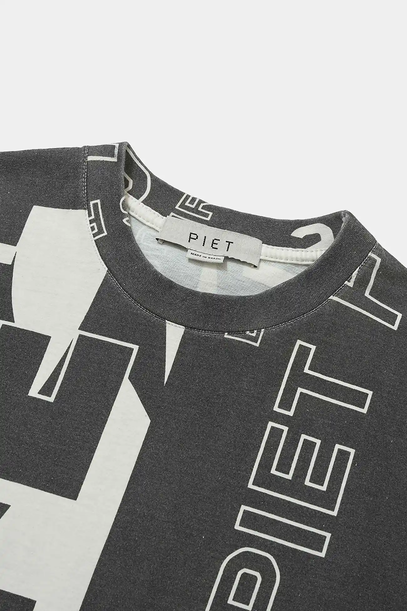 Regata PIET Scarves Raw Edge Oversized Black White – Farmers League - imagem 4