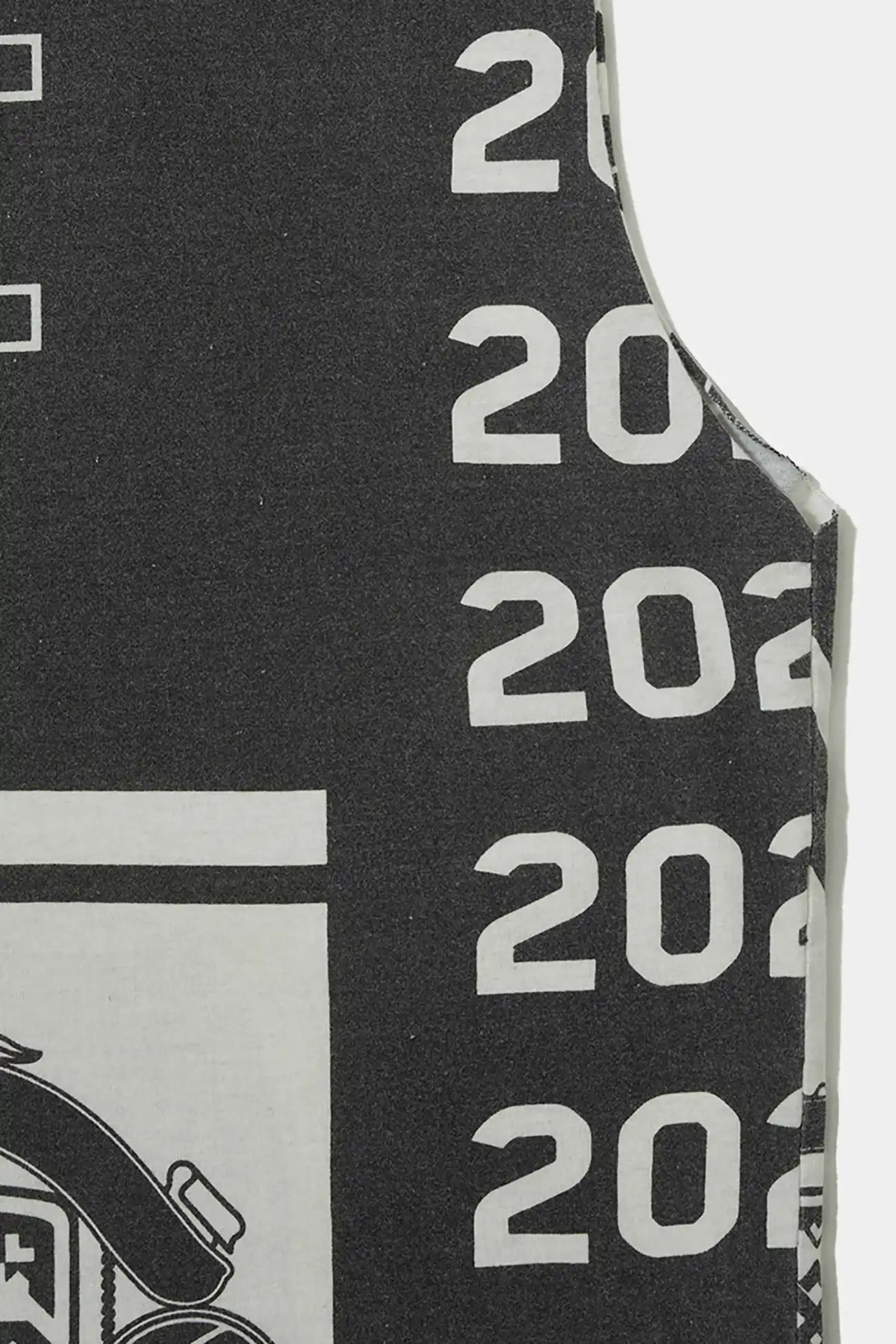 Regata PIET Scarves Raw Edge Oversized Black White – Farmers League - imagem 3