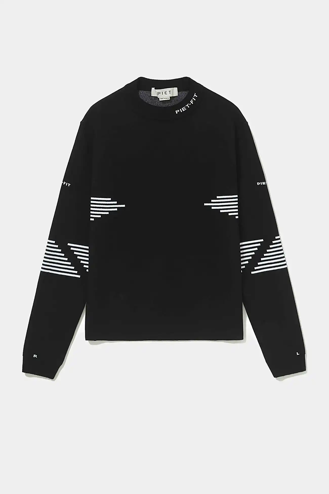 Suéter PIET Fitted Long Sleeve Sport Sweater Black – Farmers League - imagem 1