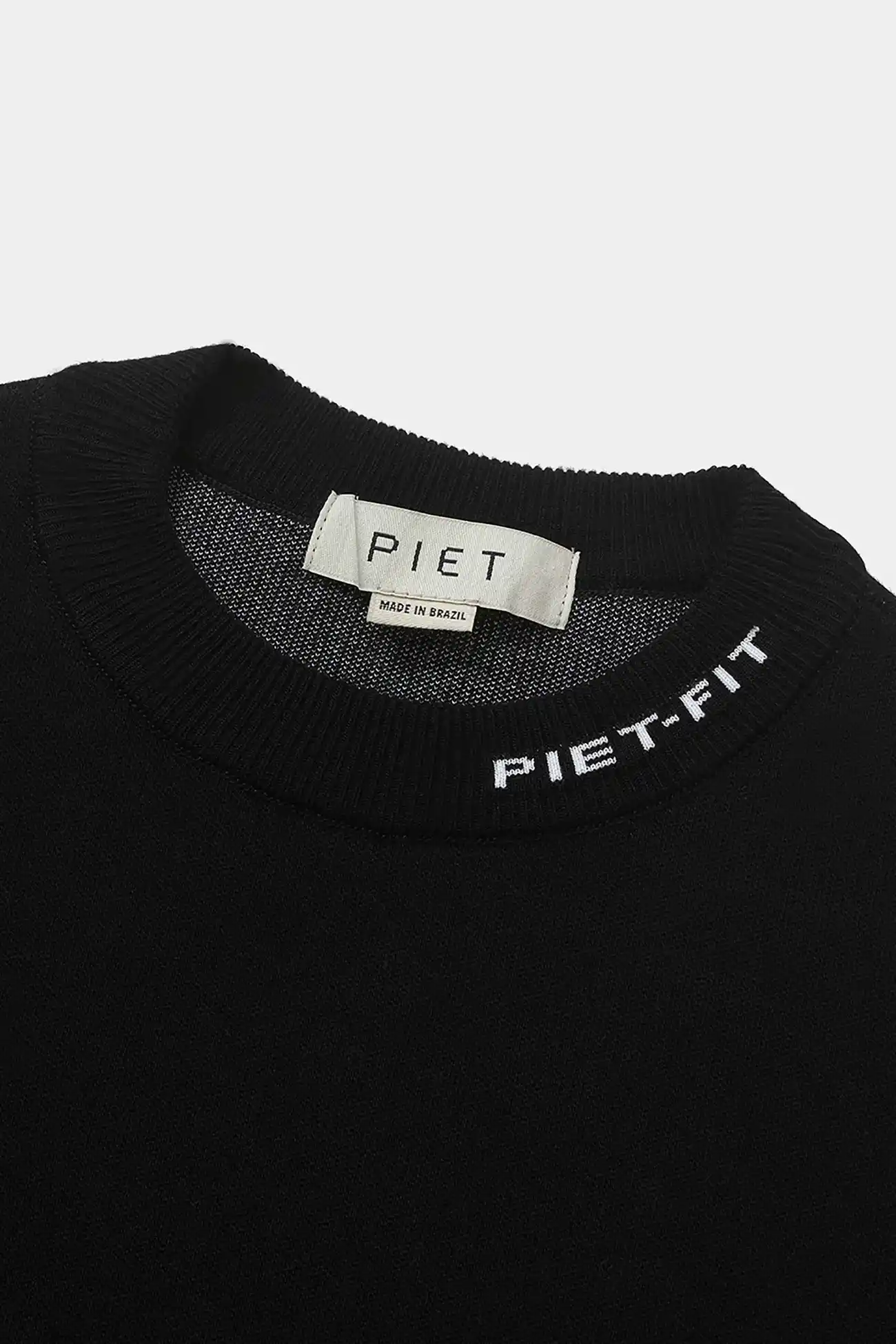 Suéter PIET Fitted Long Sleeve Sport Sweater Black – Farmers League - imagem 3