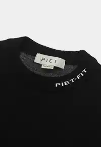Suéter PIET Fitted Long Sleeve Sport Sweater Black – Farmers League - imagem 3