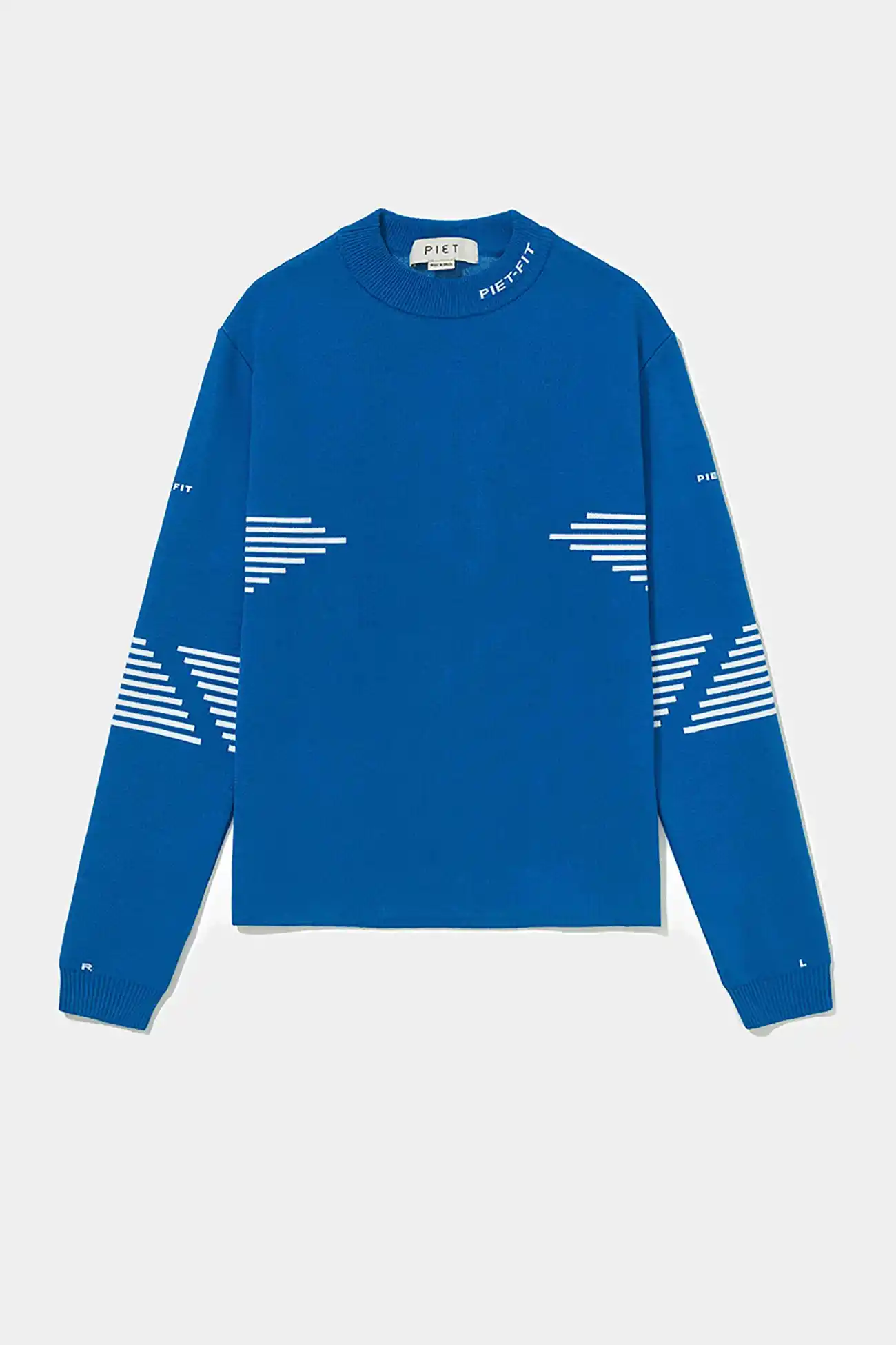 Suéter PIET Fitted Long Sleeve Sport Sweater Blue – Farmers League - imagem 1