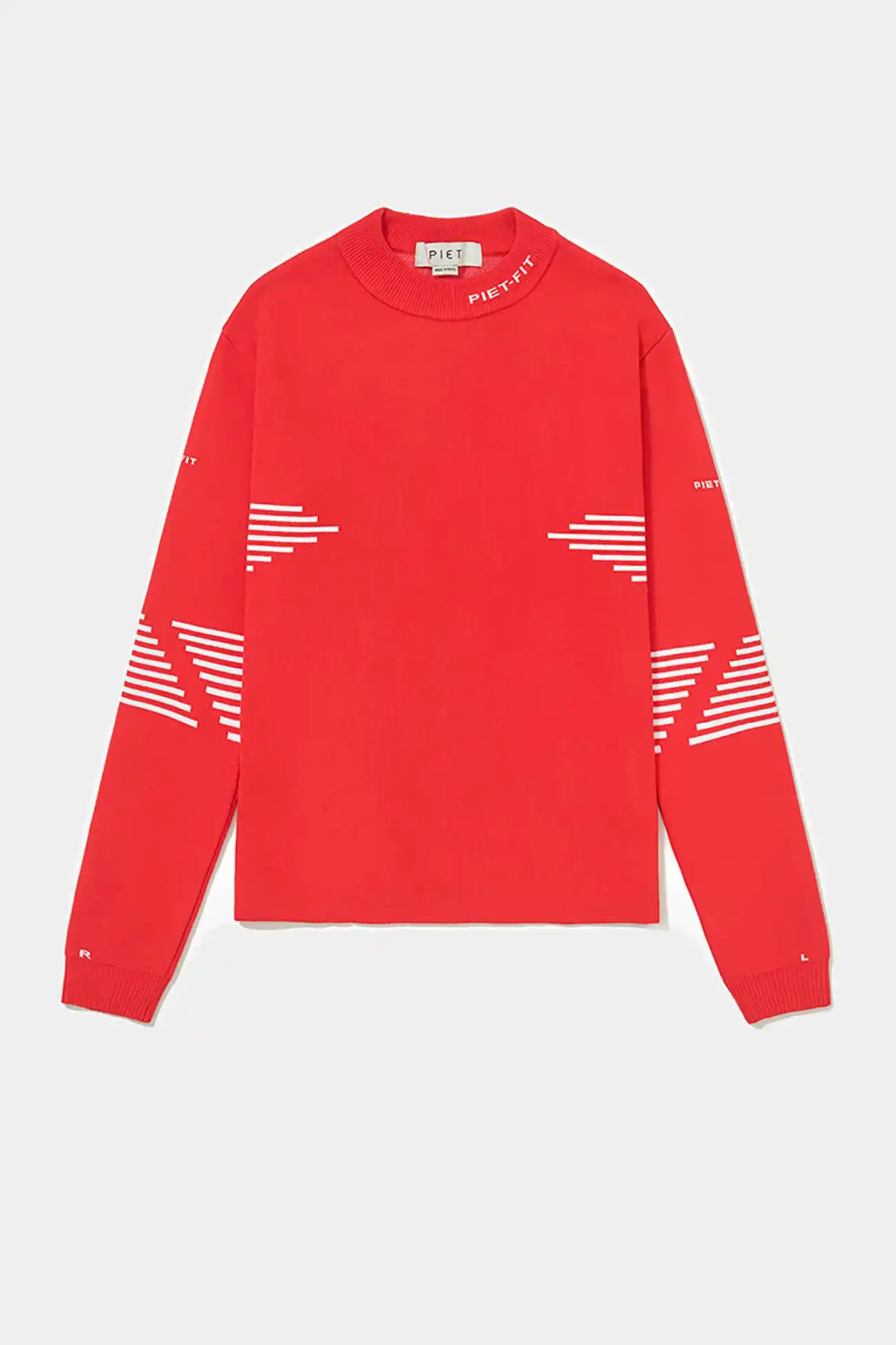 Suéter PIET Fitted Long Sleeve Sport Sweater Red – Farmers League - imagem 1