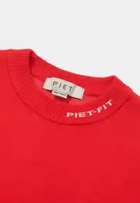Suéter PIET Fitted Long Sleeve Sport Sweater Red – Farmers League - imagem 3