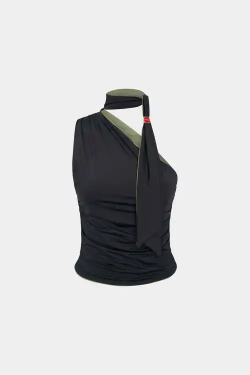 Top Say Ur Duo Wrap (Black/Green)