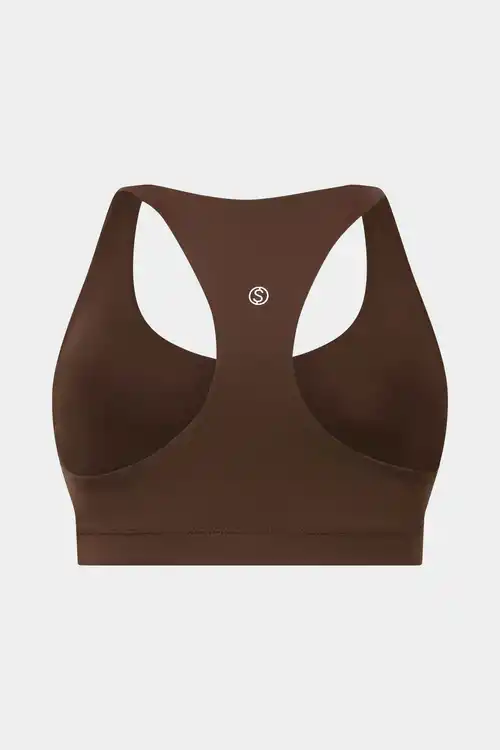 Top Say Ur Stretch Bra Top (Brown)