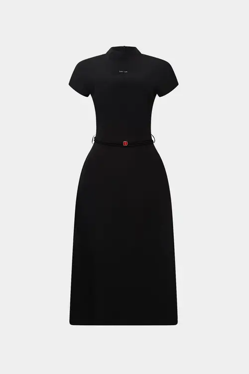 Vestido Say Ur Tide Midi Dress (Black)