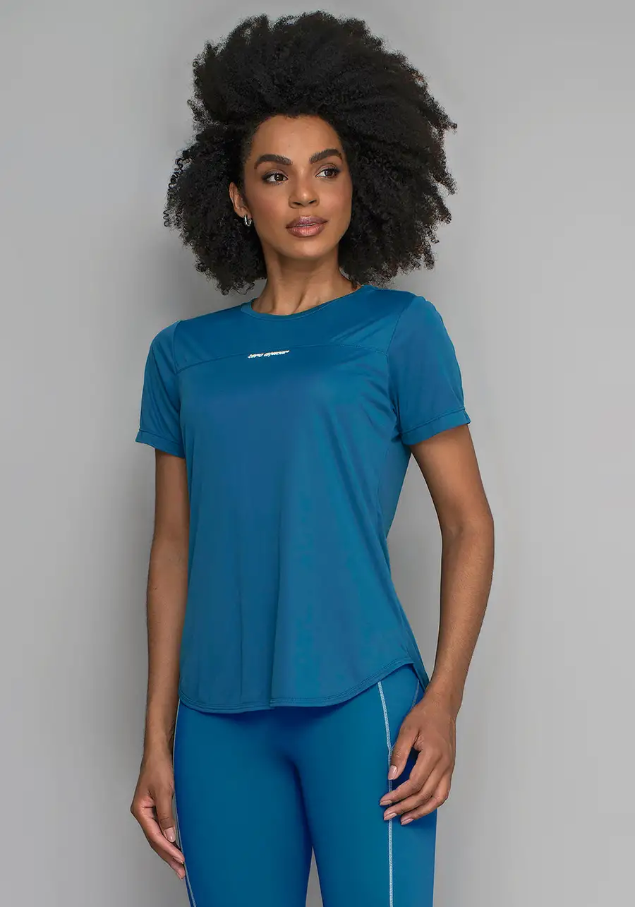 T-SHIRT ALONGADA LASER GLAM