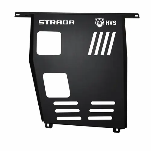 Skid Plate HVS Lift Strada — Protetor de Cárter em Aço Carbono com Logo Urso