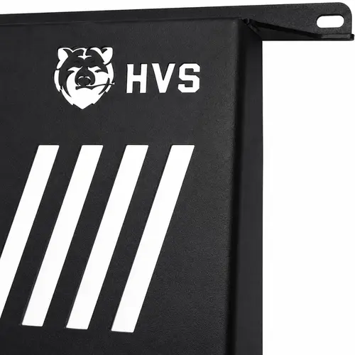 Skid Plate HVS Lift Strada — Protetor de Cárter em Aço Carbono com Logo Urso