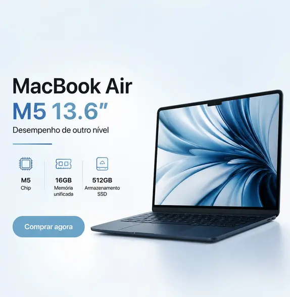 Banner mobile MacBook Air M5 13.6