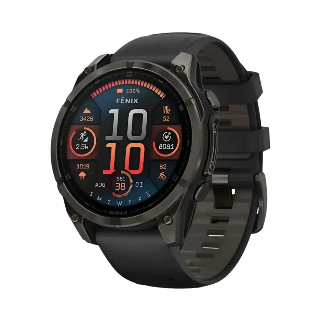 Relógio Smartwatch Garmin Fenix 8 Sapphire Amoled 47mm - Preto (010-02904-20) - imagem 1