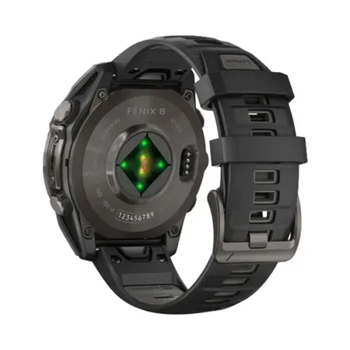 Relógio Smartwatch Garmin Fenix 8 Sapphire 51mm - Carvão Gray/Black (010-02905-20)