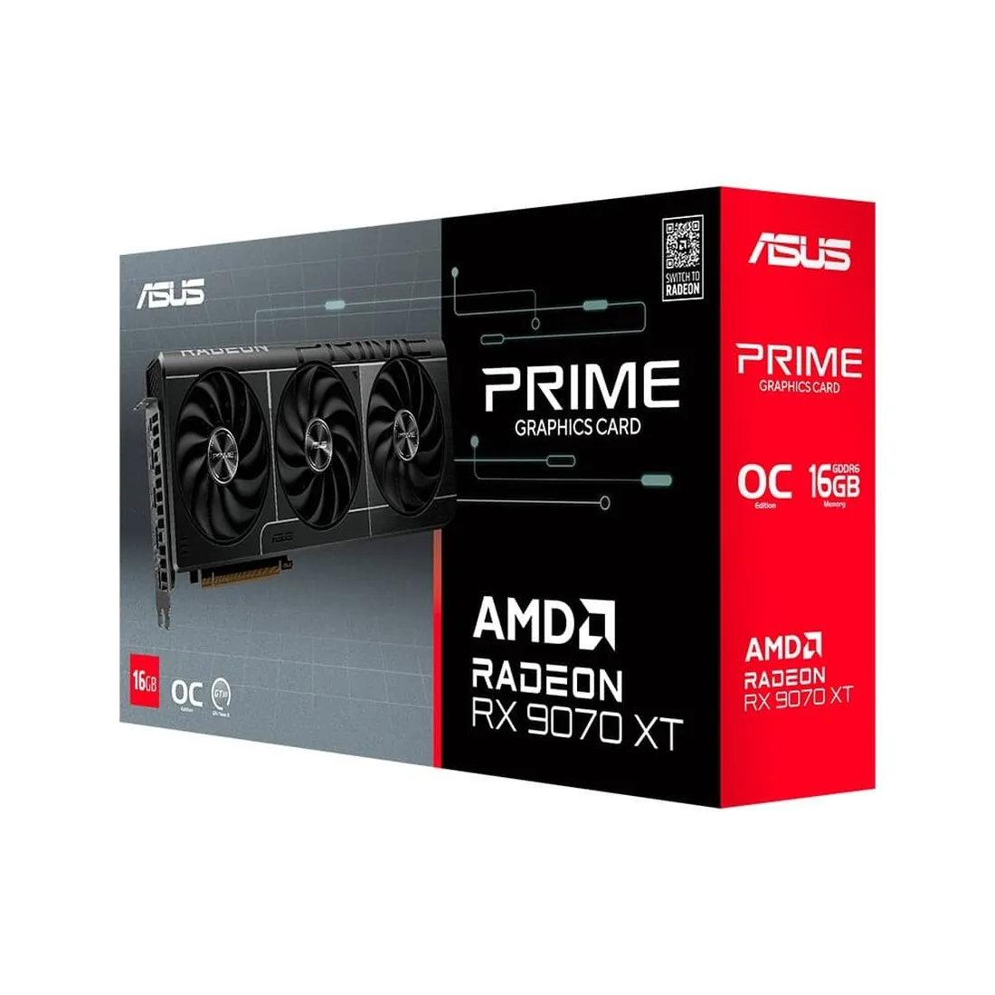 Placa de Vídeo Asus Prime Radeon RX 9070 XT 16GB GDDR6 PCI-Express