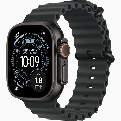 Apple Watch Ultra 3 49MM Preto - Pulseira Oceano Preta
