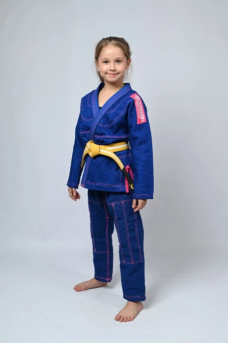 Kimono Infantil In The Guard Pink Azul