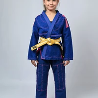 Kimono Infantil In The Guard Pink Azul - imagem 2