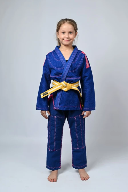 Kimono Infantil In The Guard Pink Azul