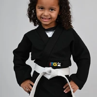 Kimono Feminino MIRIM, 4 e 5 anos. Preto - imagem 6