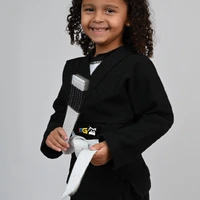 Kimono Feminino MIRIM, 4 e 5 anos. Preto - imagem 3