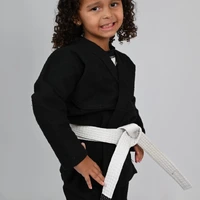 Kimono Feminino MIRIM, 4 e 5 anos. Preto - imagem 4