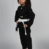 Kimono Feminino MIRIM, 4 e 5 anos. Preto - imagem 1