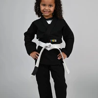 Kimono Feminino MIRIM, 4 e 5 anos. Preto - imagem 5