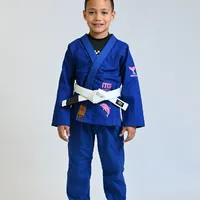 Kimono Infantil ITG Amazônia Boto Rosa Azul - imagem 2