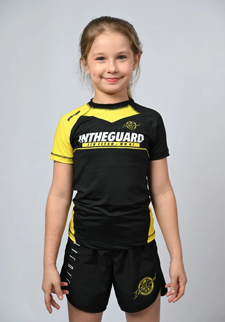 Rash Guard Infantil Feminina Team ITG Amarela