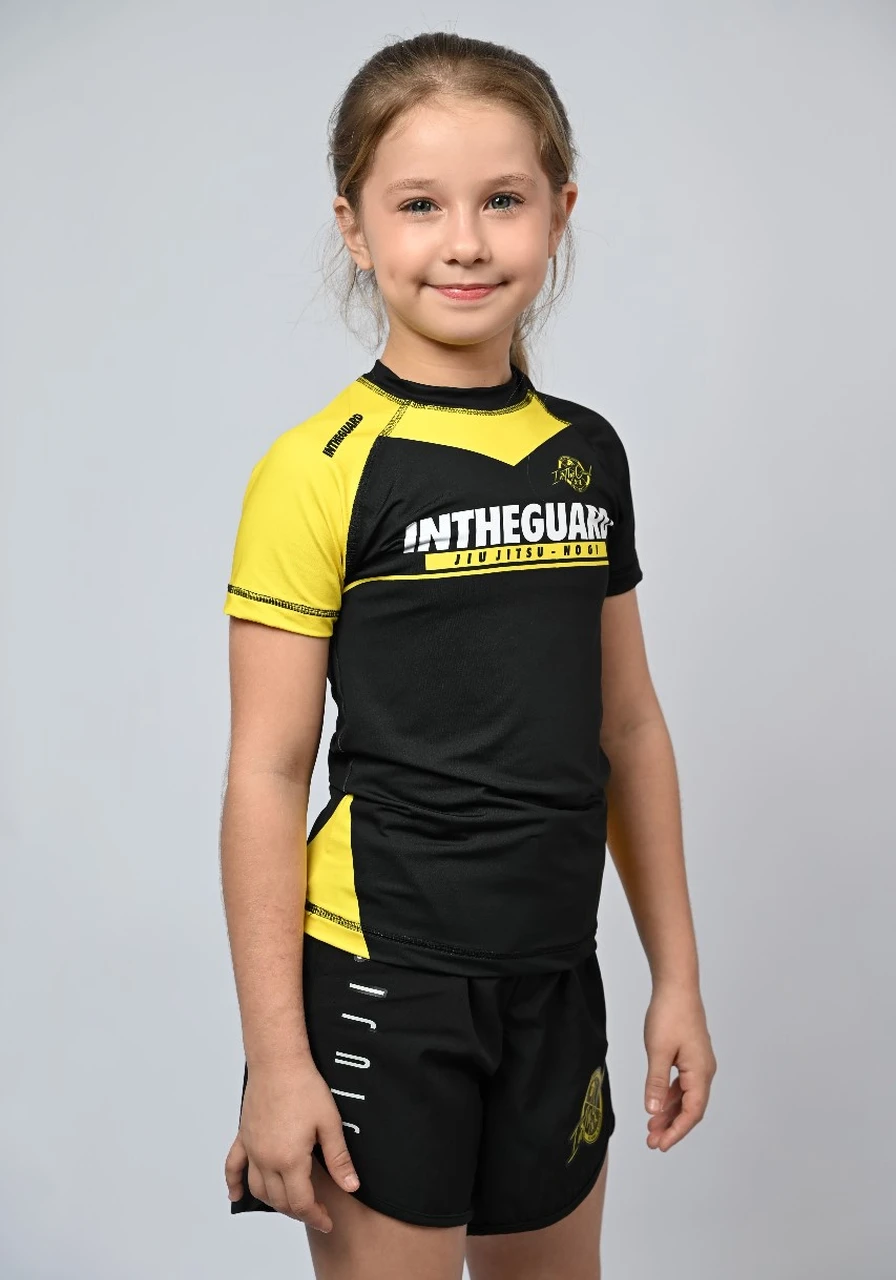 Rash Guard Infantil Feminina Team ITG Amarela