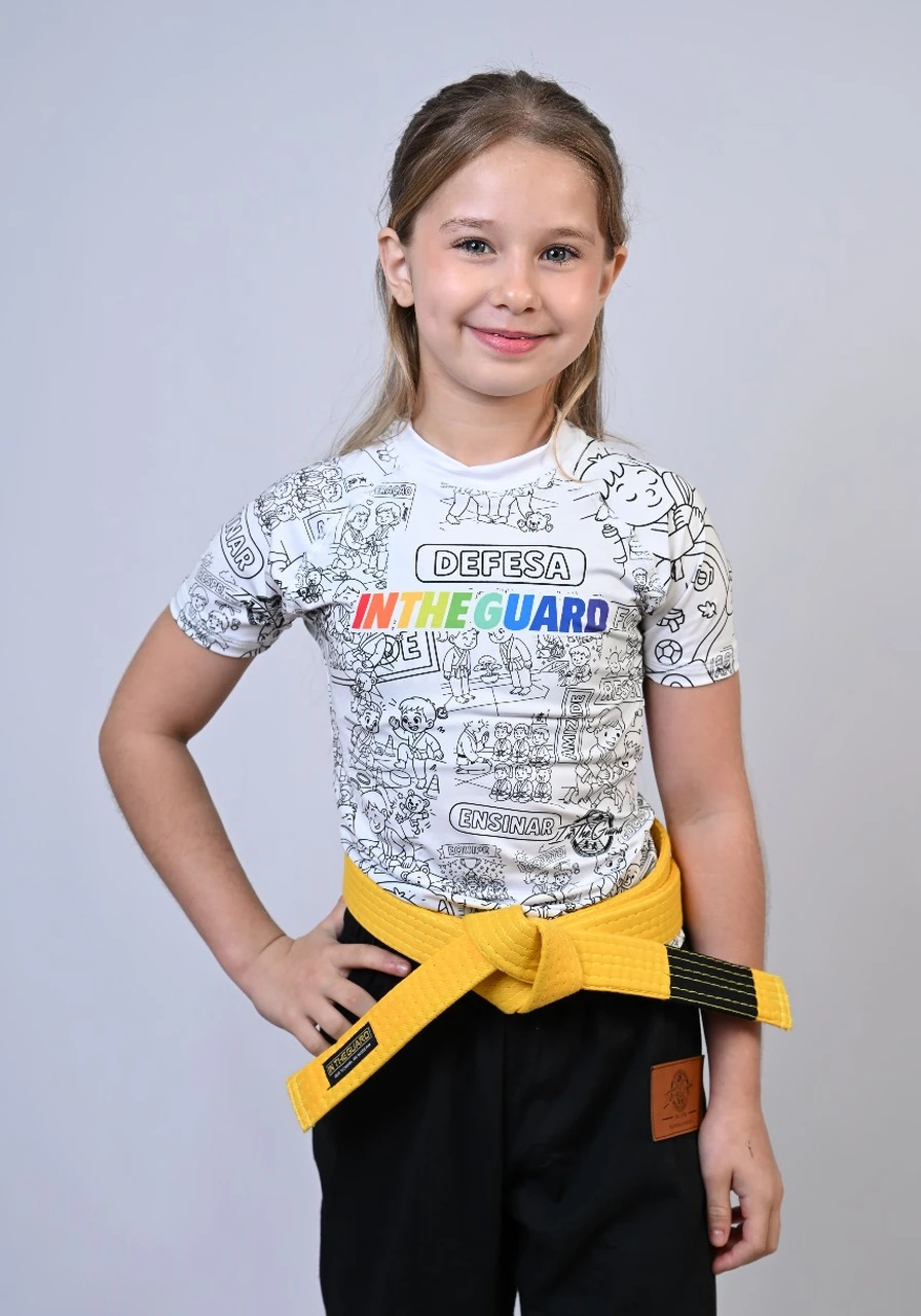 Rash Guard Infantil Feminina Team ITG Amarela