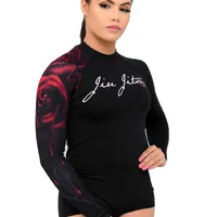 Body Feminino Jiu-Jitsu Rosas - imagem 5