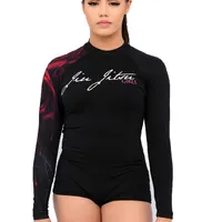 Body Feminino Jiu-Jitsu Rosas - imagem 1