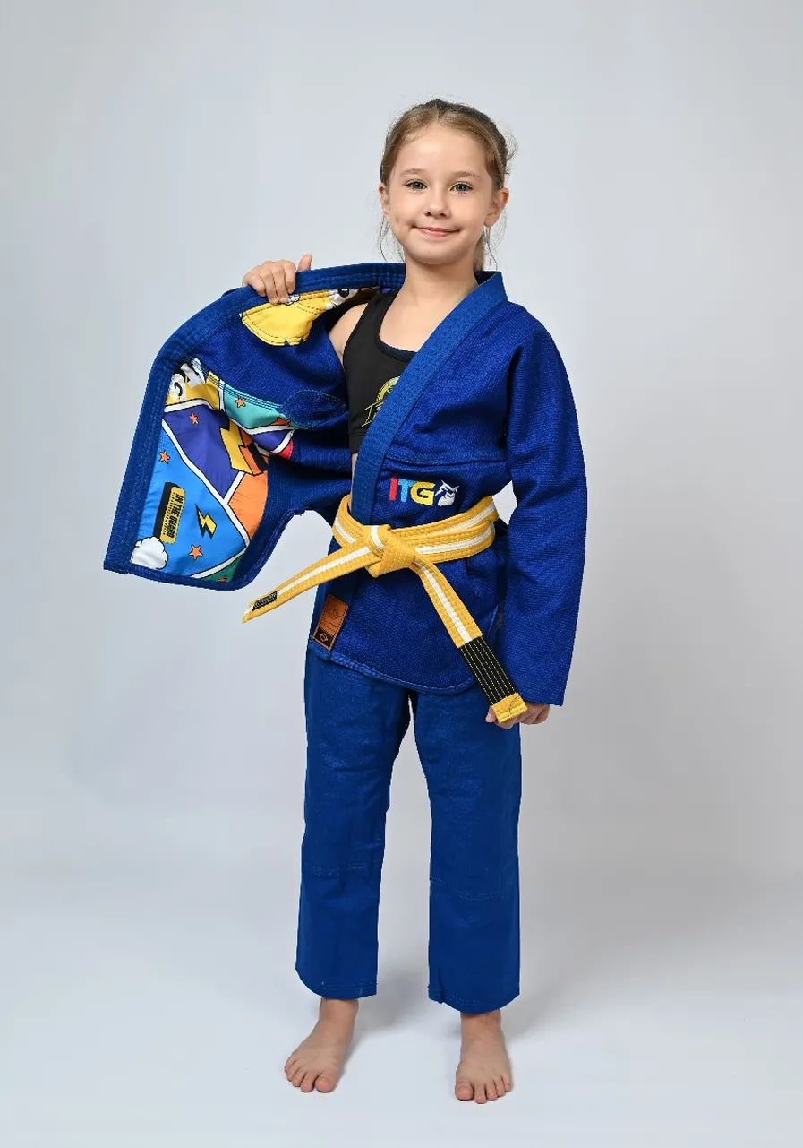 Kimono Infantil In The Guard Colors Azul