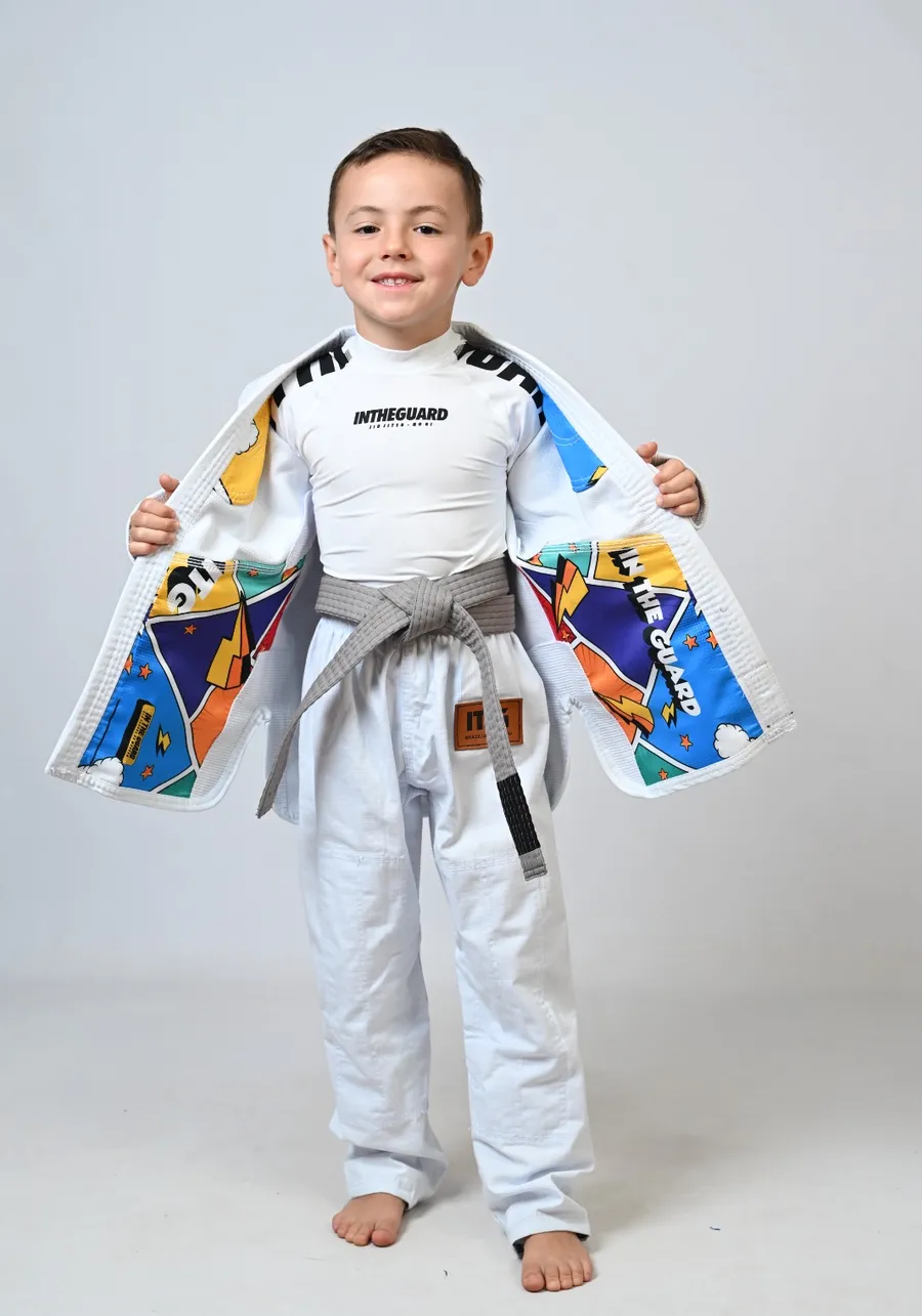 Kimono Infantil In The Guard Colors Branco