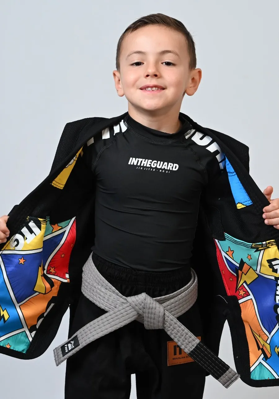 Kimono Infantil In The Guard Colors Preto