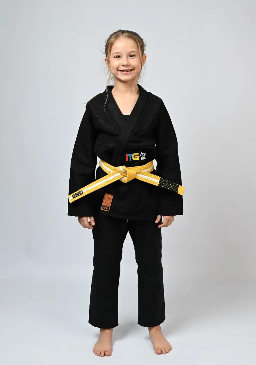 Kimono Infantil In The Guard Colors Preto