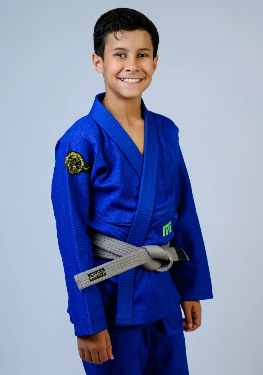 Kimono Infantil In The Guard Green Azul