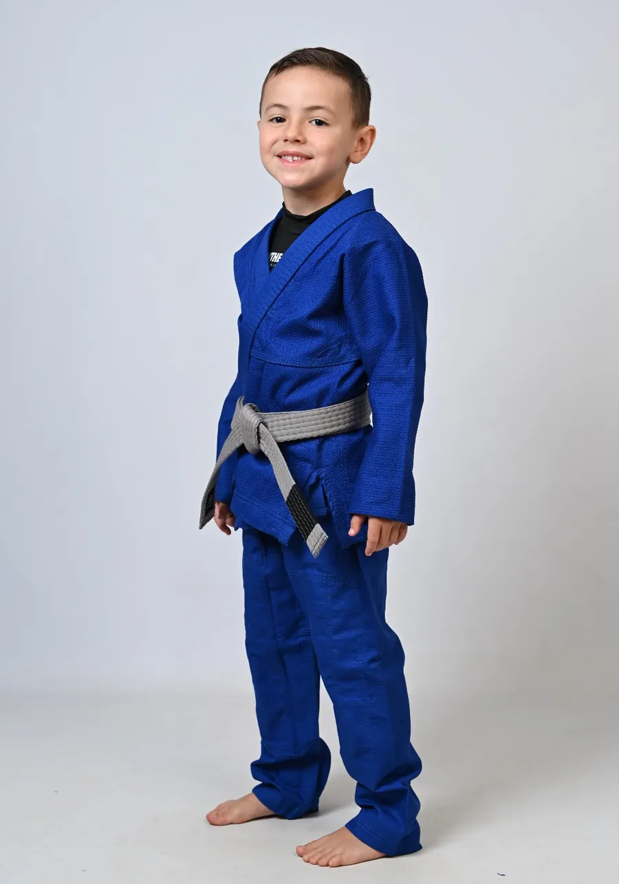 Kimono Infantil In The Guard Liso Azul
