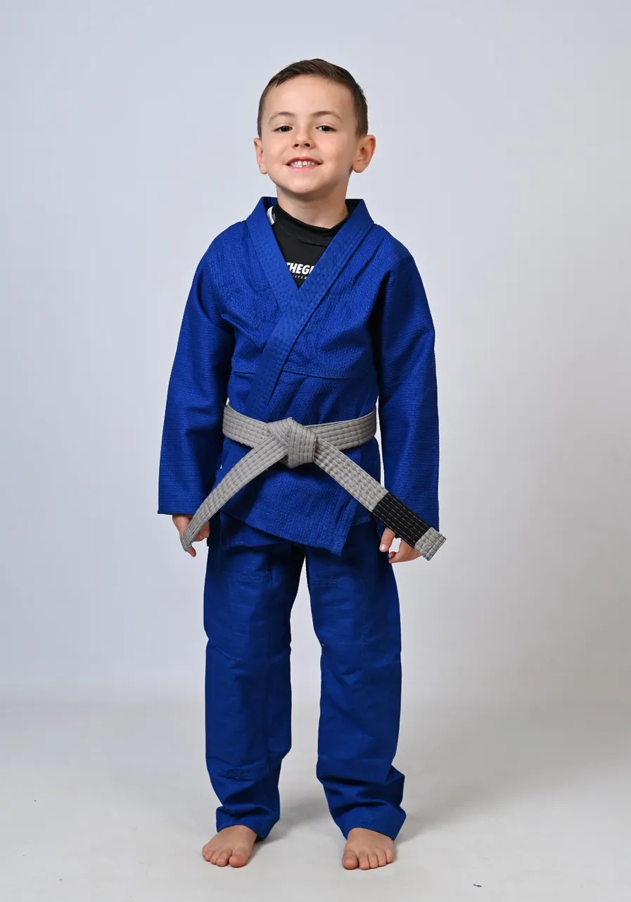 Kimono Infantil In The Guard Liso Azul