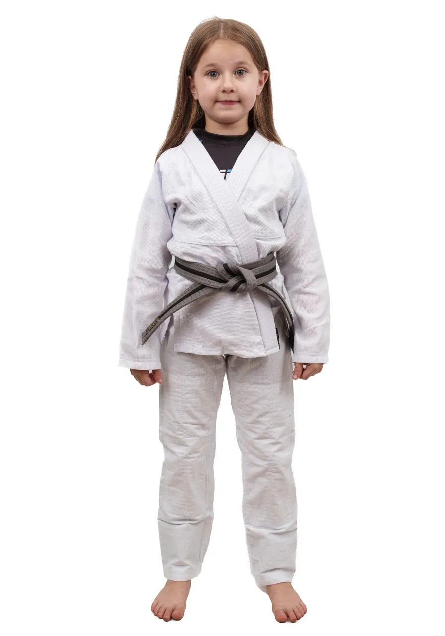 Kimono Infantil In The Guard Liso Branco