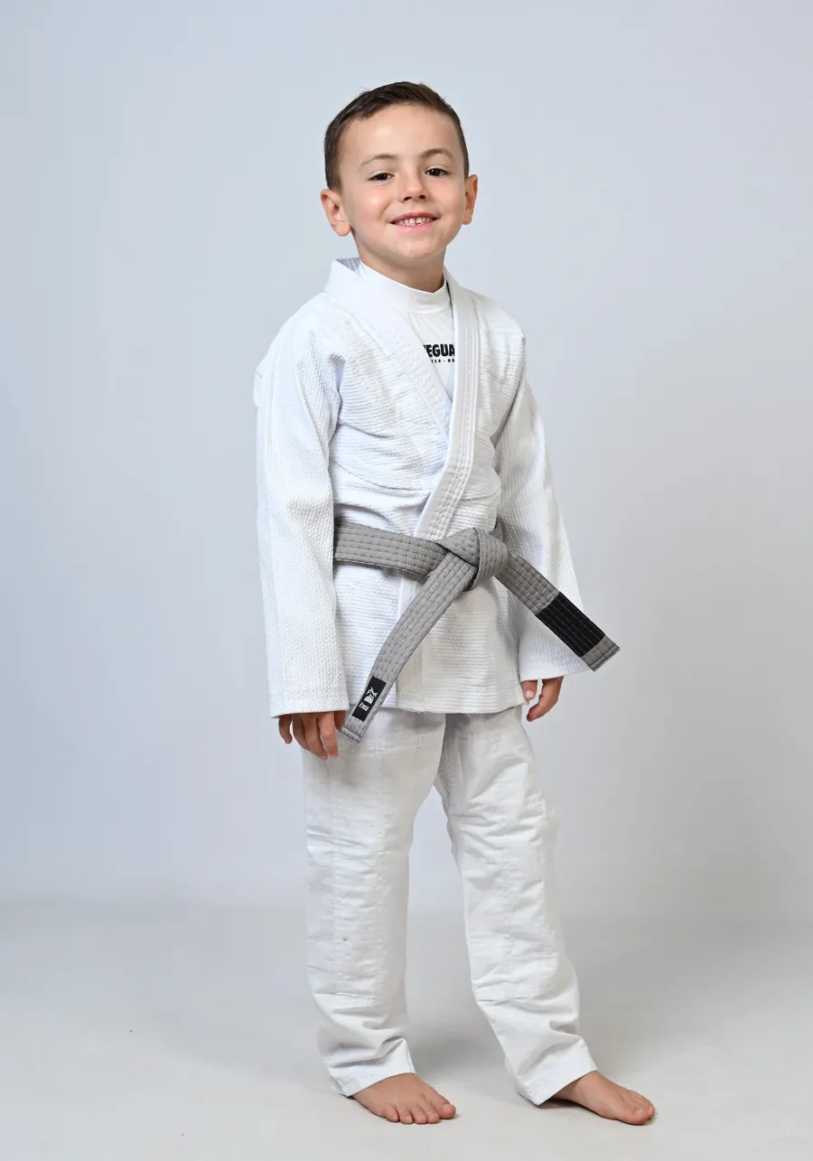 Kimono Infantil In The Guard Liso Branco