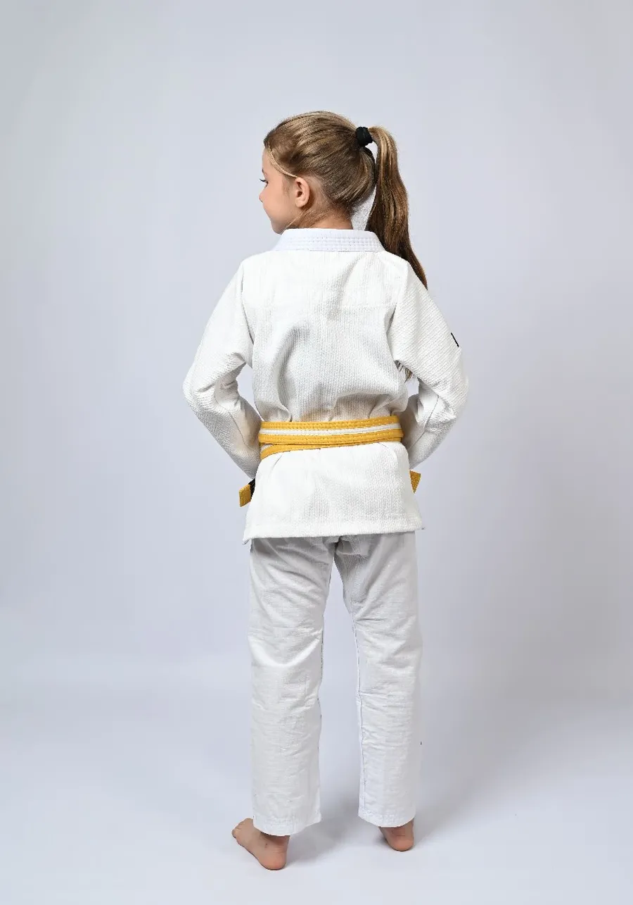 Kimono Infantil In The Guard Xadrez Branco