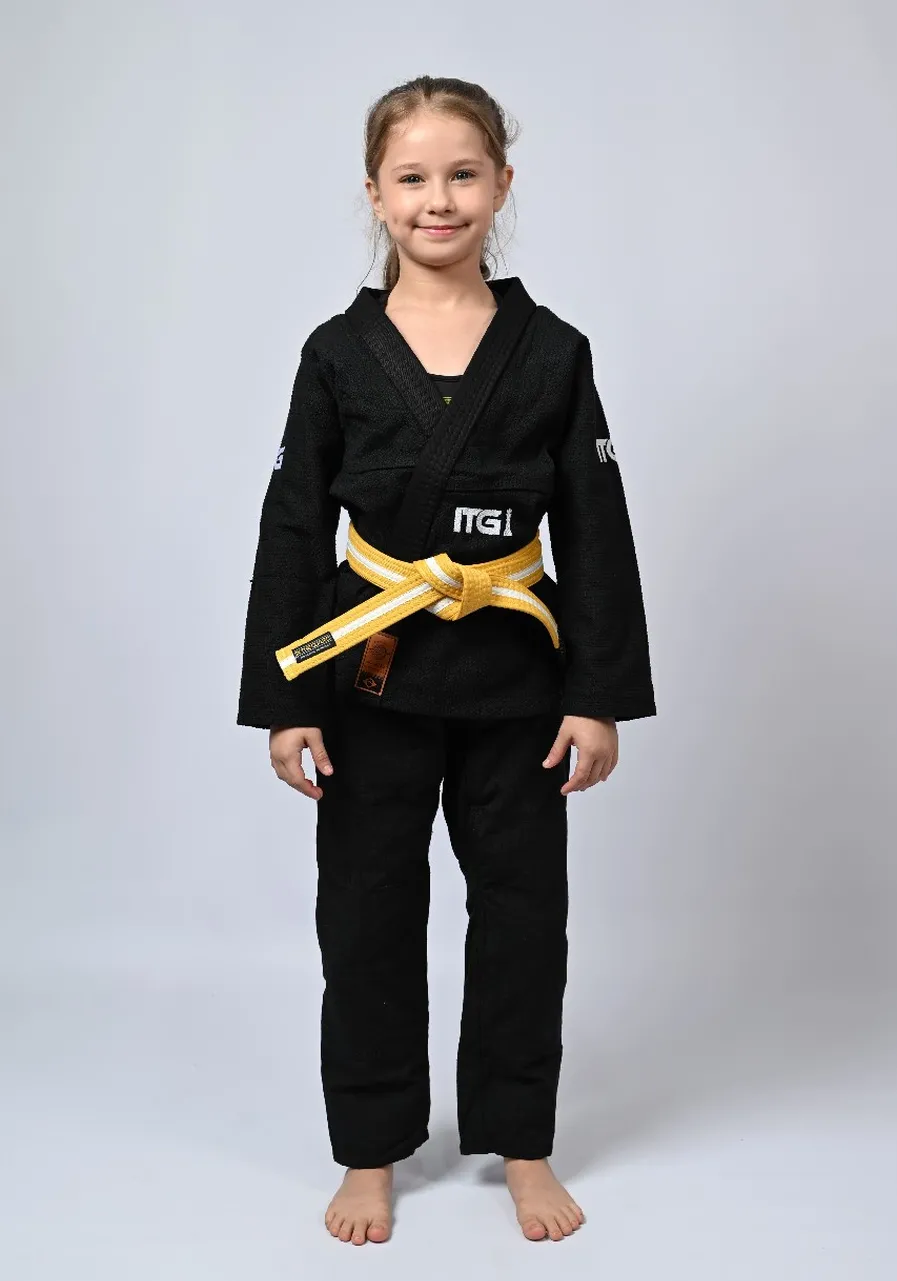Kimono Infantil In The Guard Xadrez Preto