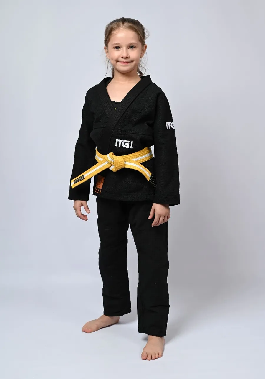 Kimono Infantil In The Guard Xadrez Preto