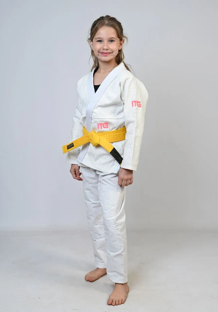 Kimono Infantil In The Guard Pink NEW Branco