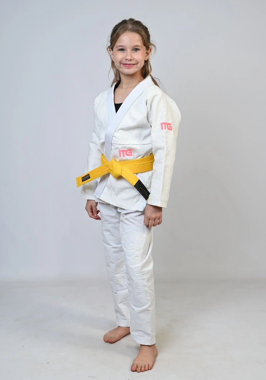 Kimono Infantil In The Guard Pink NEW Branco