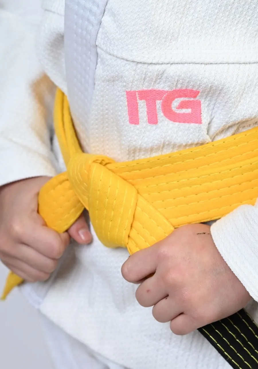 Kimono Infantil In The Guard Pink NEW Branco